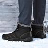 Men's Mid-Cut Warm Snow Boots - Large Size, Thick Velvet, Winter Casual Shoes