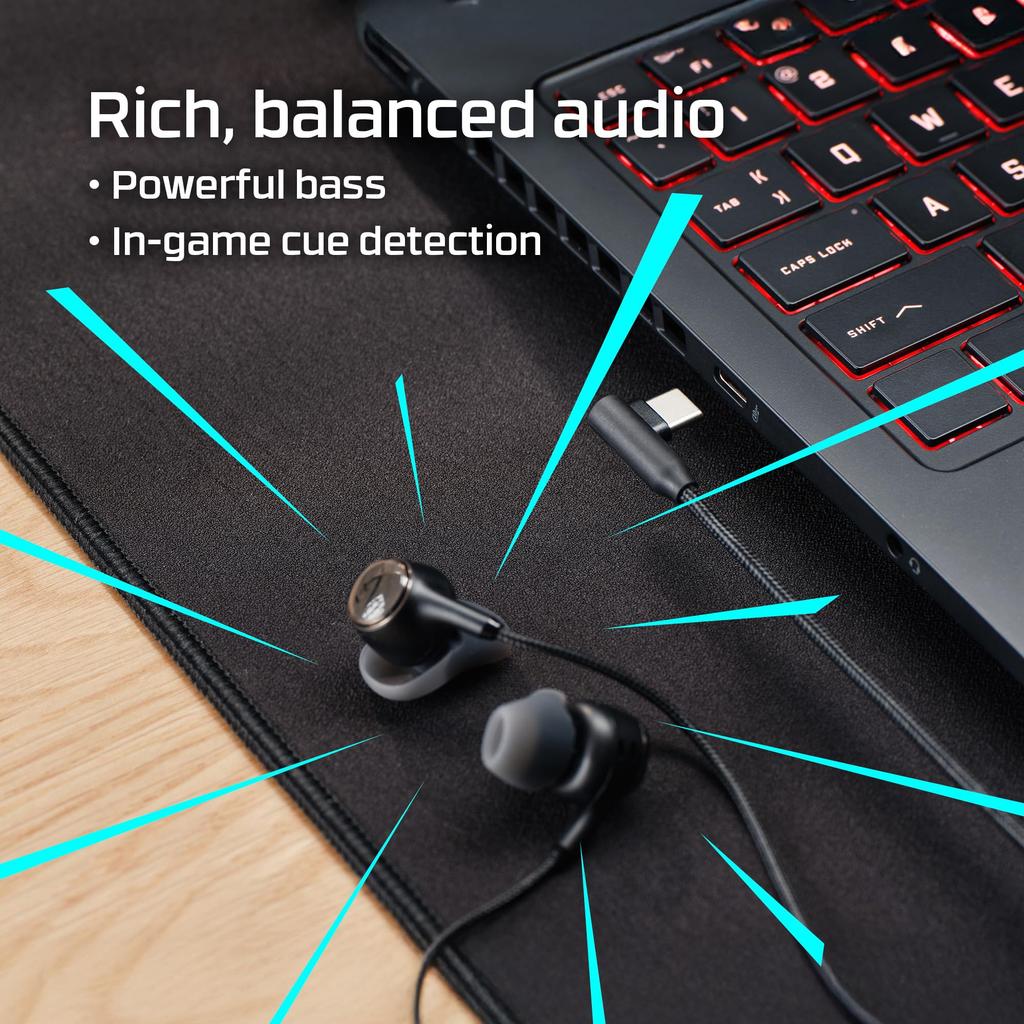 HyperX Cloud Earbuds III S Gaming Official Japanese Distributor Product Earphones, Wired, USB-C, Red, (BN7S2AA)