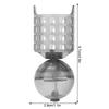 4Pcs PE Plastic Portable Fishing Feeder Lure Bait Cage Tackle Accessories with WeightM