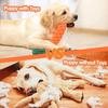 Carrot Dog Chew Toy Dental Rope for Teeth Cleaning Safe & Durable Braided Cotton Rope Puppy Teething Cleaning Toy