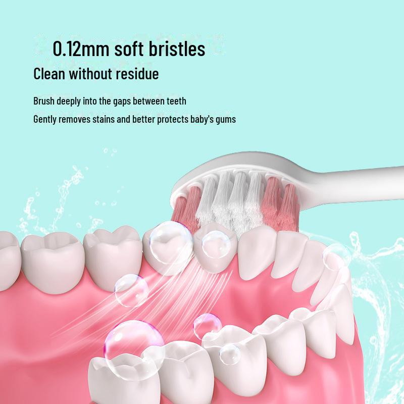 Mike Kids' Toothbrush: Soft Bristle, Curved, Portable, for Ages 6-12, Gum Protection, Two-Pack