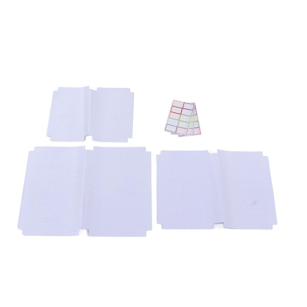 30 Pcs Book Cover Transparent Clear Frosted Integrated Waterproof Scratch Resistant Student