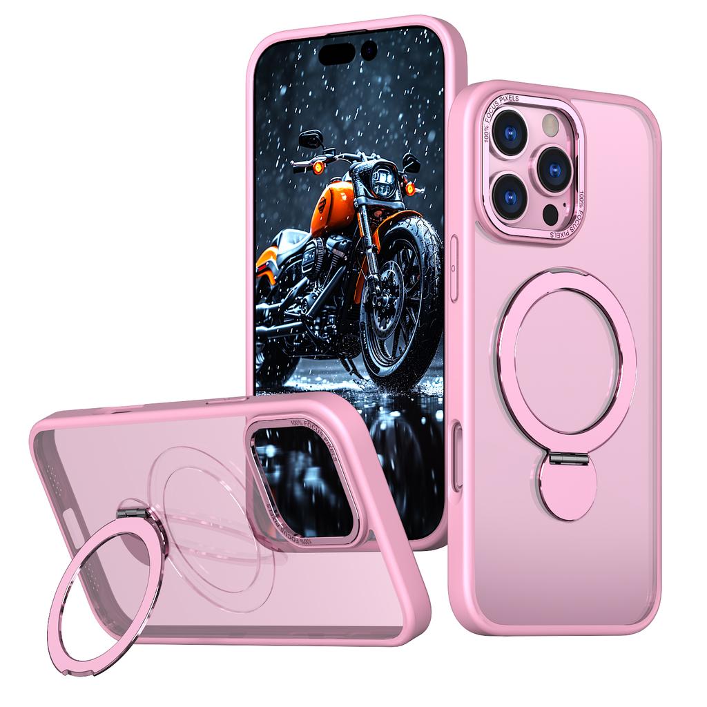 For iPhone 17 Case Kickstand Camera Slider PC + TPU Phone Cover Compatible with MagSafe