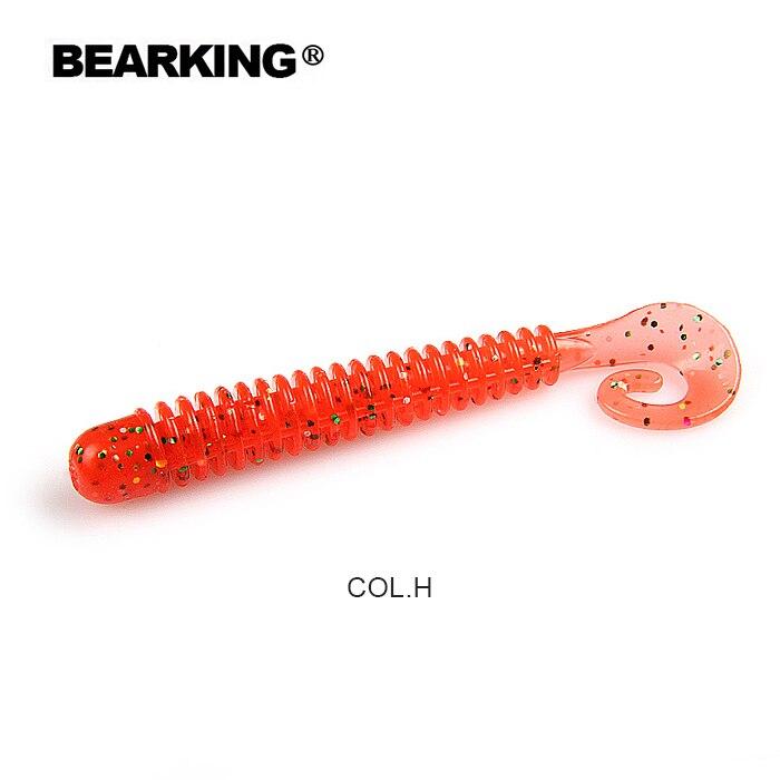 BEARKING Fishing Lure 65mm 1.6g 15pcs / Bag G Tail Soft Baits Fishing Wobbler Bass Bait Artificial Fishing Soft Lure Tacke