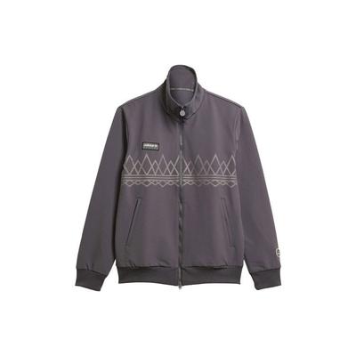Originals Suddell Geometric Pattern Printed Stand Collar Long Sleeve Jacket Men Jacket Gray IN6754