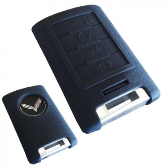 Remote Smart Key Soft Silicone Fob Case Holder Cover For Cadillac CTS Escalade