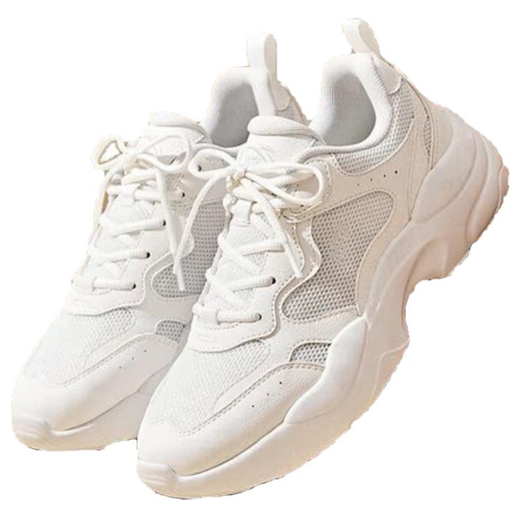 Anta Life Series Gravity Simple Comfortable Shock Absorption Non-Slip Breathable Low-Top Dad Shoes Women Sneaker Paper-White 122538814-6