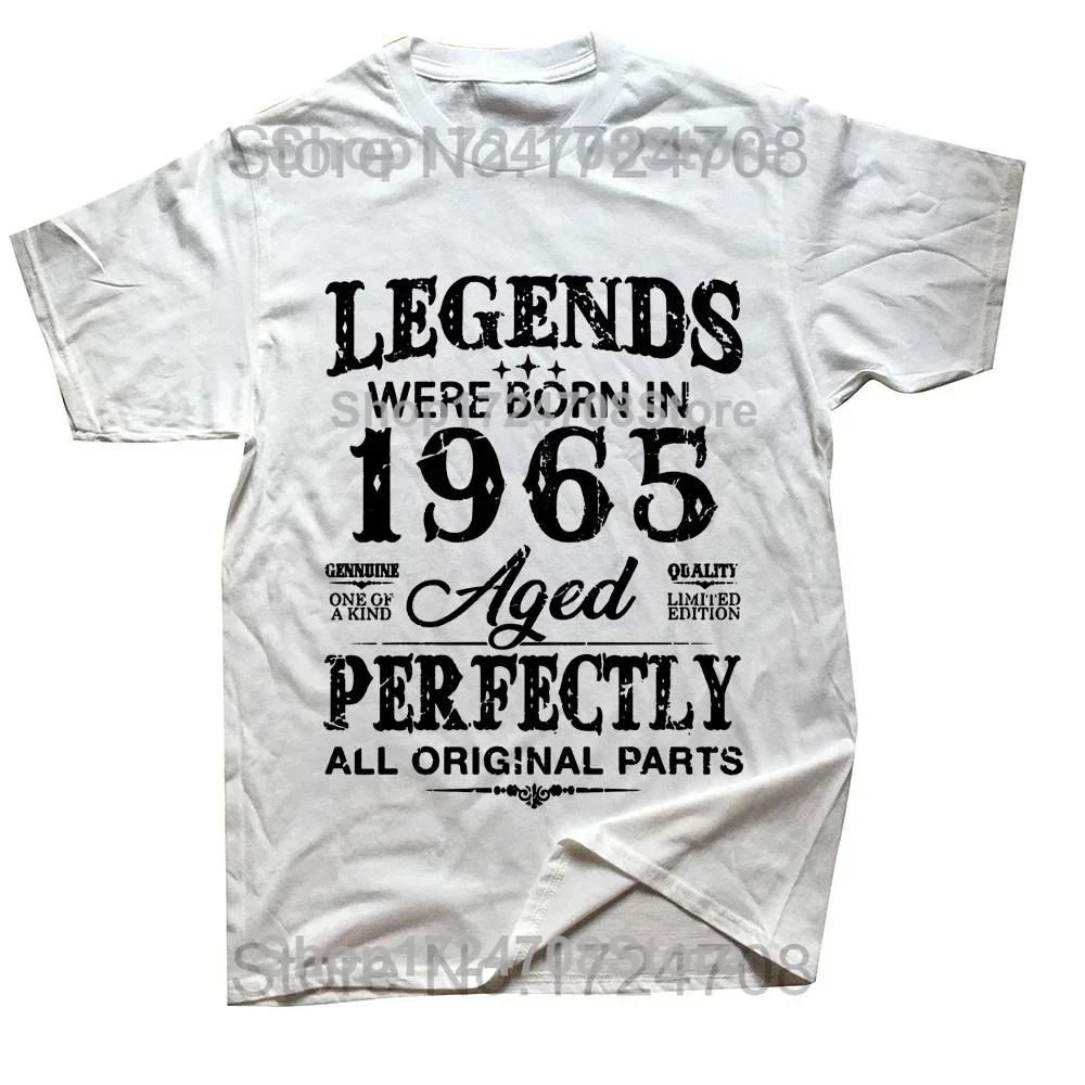 New Men 1965 Classic T Shirt Oversize Printed Casual Tee shirt Casual Short Sleeve Father Days Daddy Couples TShirt