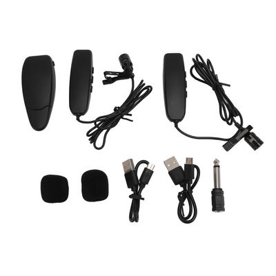 Wireless Lavalier Microphone Professional 1 Tows 2 2.4G Wireless Lapel Microphone Lavalier Micr for