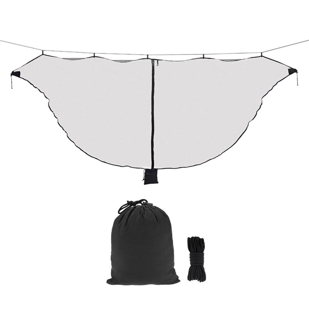 

Outdoor Hammock Bug Net Compact Nylon Mesh Tent Mosquito-proof Cover for Camping Gear Hiking Hammock Travel чёрный