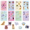 8 Cute Pet Ins Stickers Can Be Waterproof Diary Hand Stickers Gu Card Stickers DIY Decorative Stickers Ins Stickers