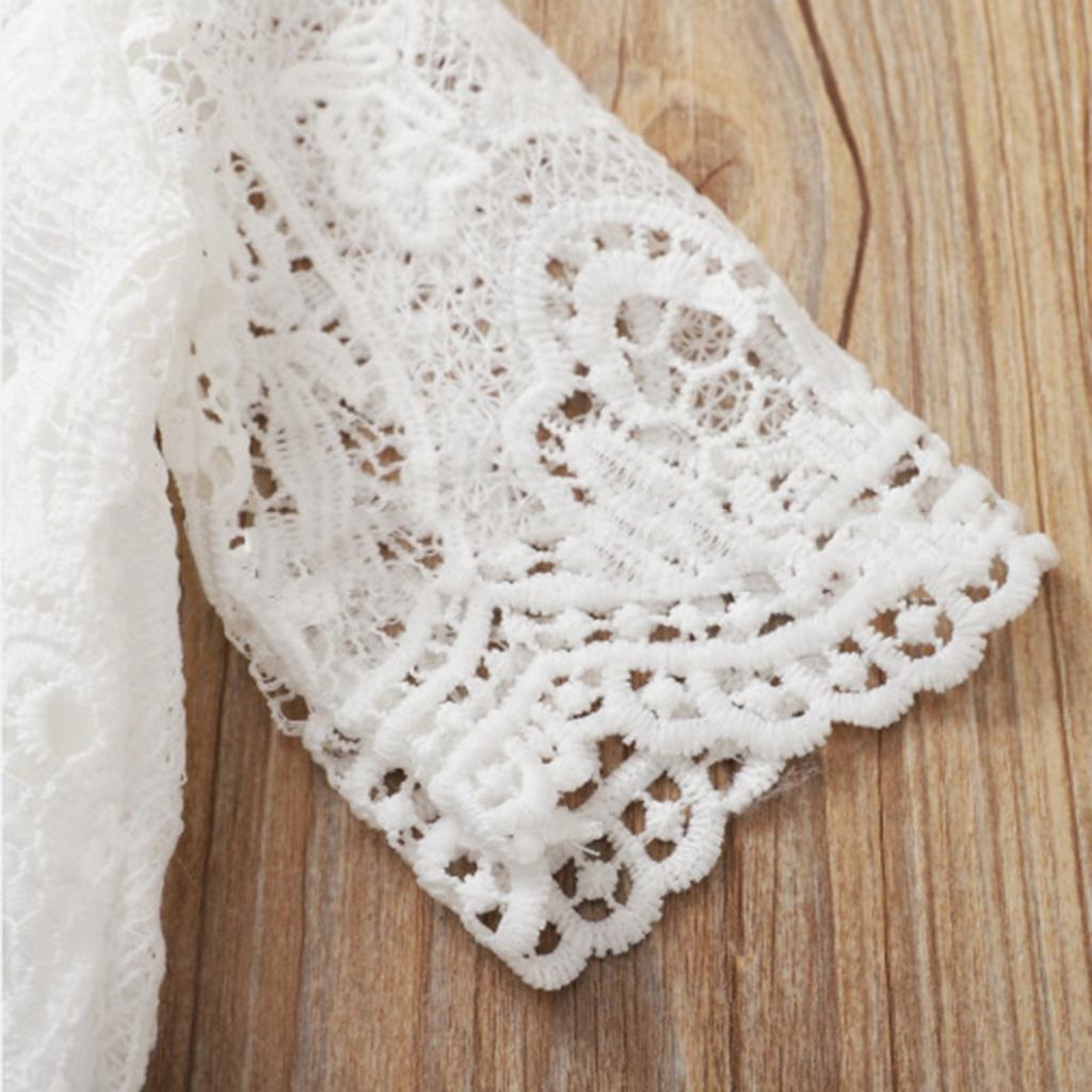 Newborn Infant Baby Girls Lace Romper Tops +Denim Jeans Shorts Outfit Sets