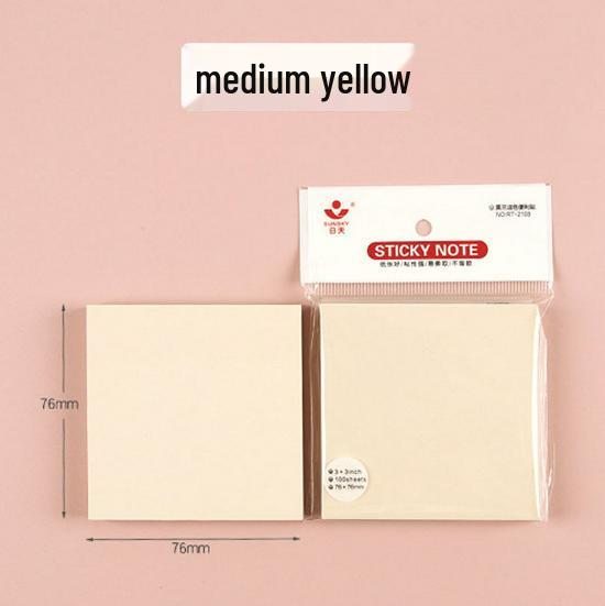 5 Color Sticky Notes: Creative, Cute, Stickable & Removable Memo Pads and Label Stickers