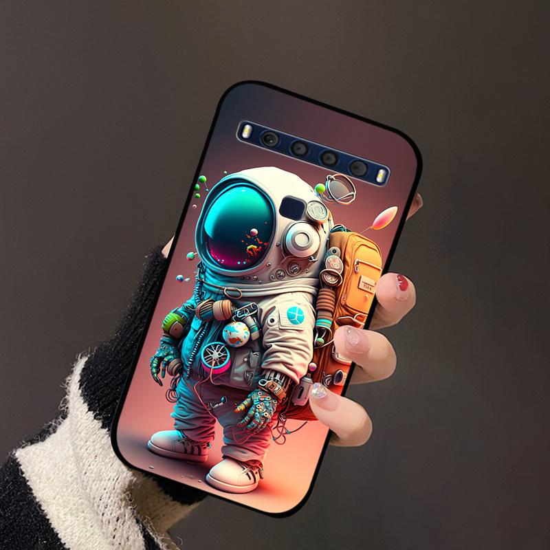 For TCL 10 Lite Case Silicon TPU Flower Landscape Phone Cases On for TCL 10L T770H T770B Portector Soft Cover 10Lite 4187U