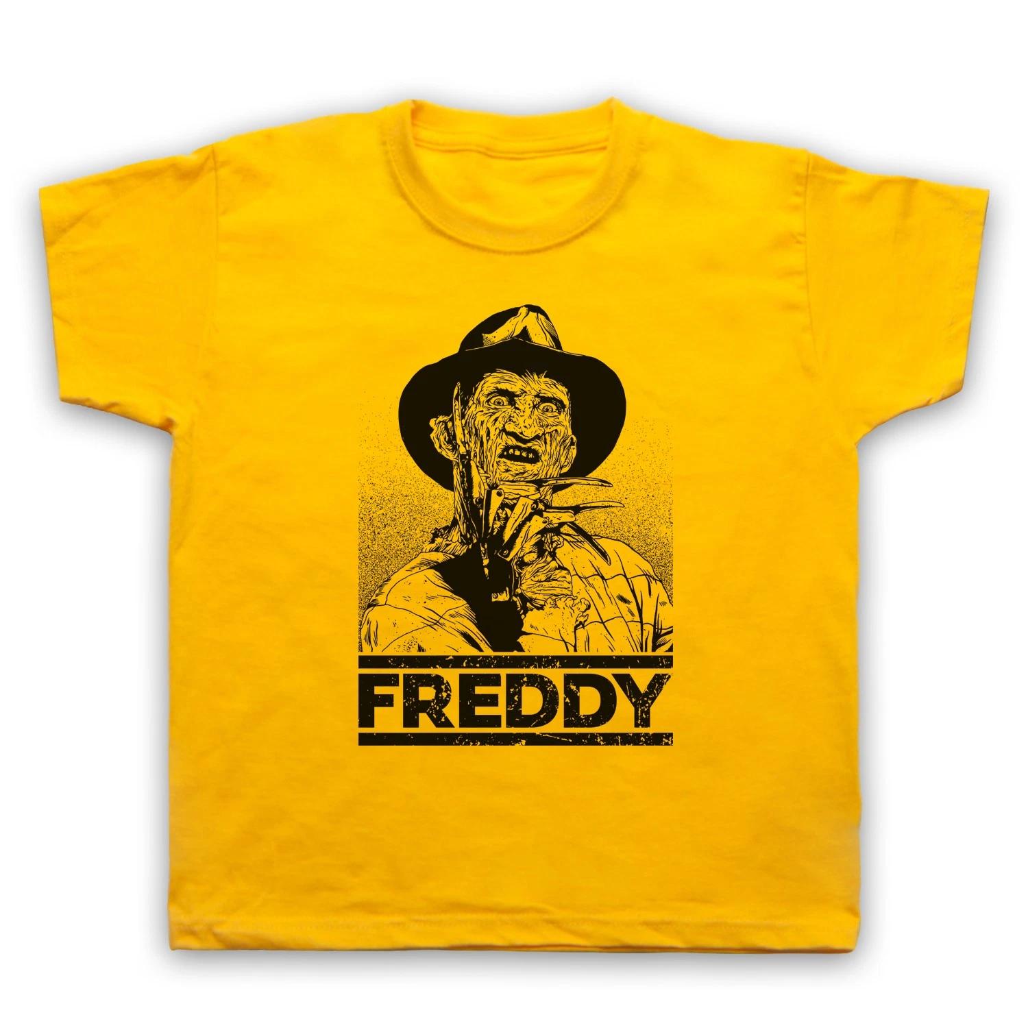 Фредди Крюгер Tribute Улица Вязов Хоррор Детская Детская Футболка Все Цвета 120