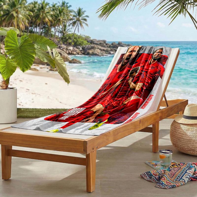 Harry Kane Fashion Beach Towel: Ideal for Summer Adventures Soft, Absorbent and Quick Drying Suitable for Swimming and Bathing