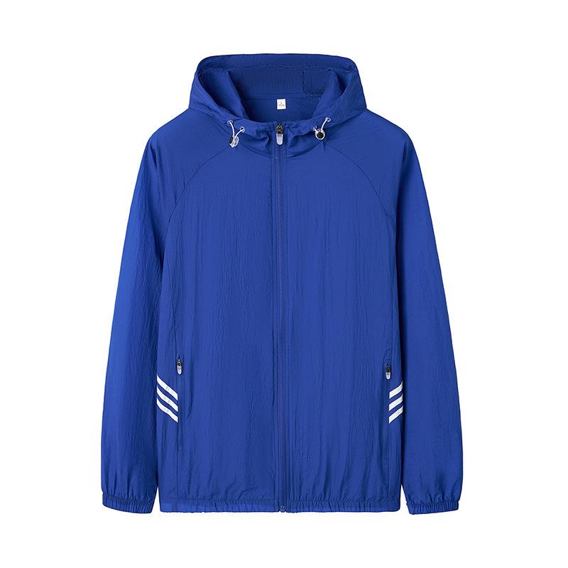 Men's Lightweight Breathable Sun Protection Jacket - Summer Loose Fit, Cool, Pure Color, Plus Size