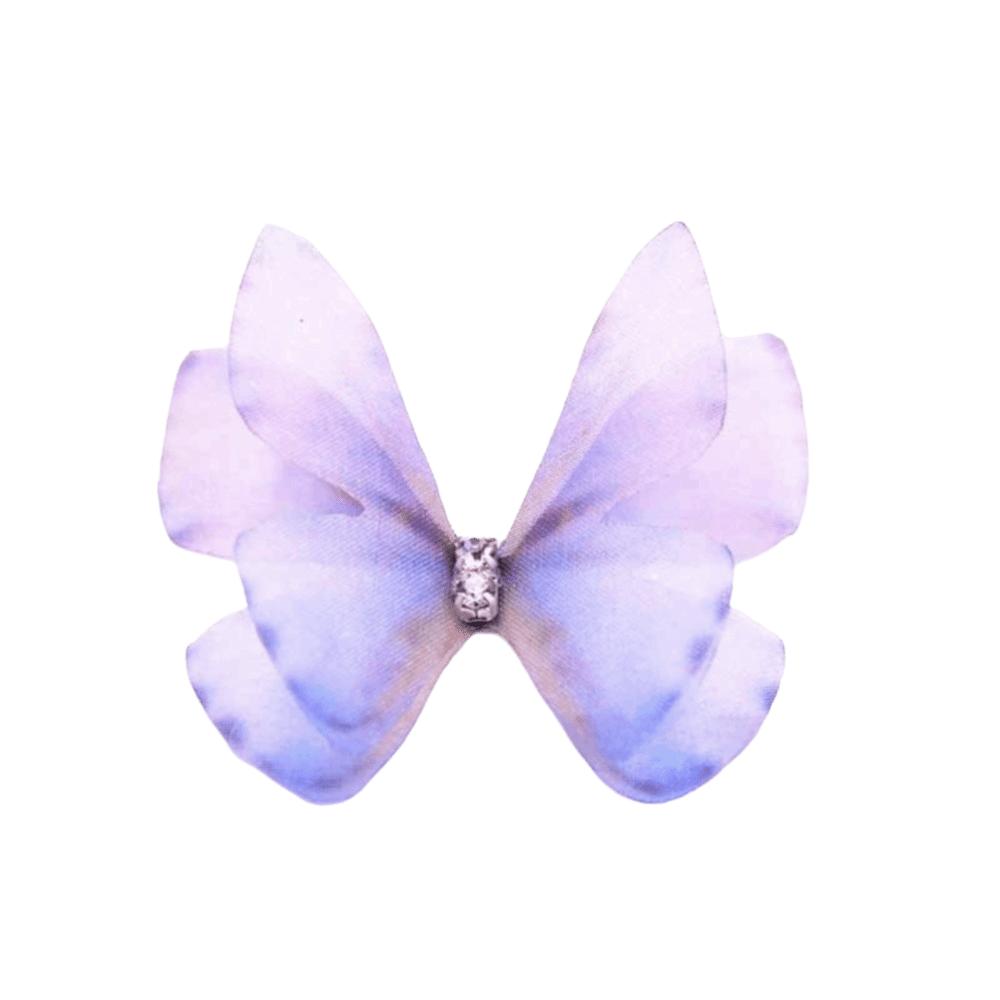 50 ks 3D šifonové vyšívané nášivky motýlů Oblečení Šicí nášivka Svatební doplňky do vlasů