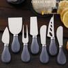 Stainless Steel Cheese Knife, Fork & Spatula Set - 3-Piece Western Cheese Tools