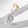 LUXSTAR Ear Cuff, Sterling Silver 925, Earring, Ear Clip, Men's & Women's, Simple, Brand (Silver)