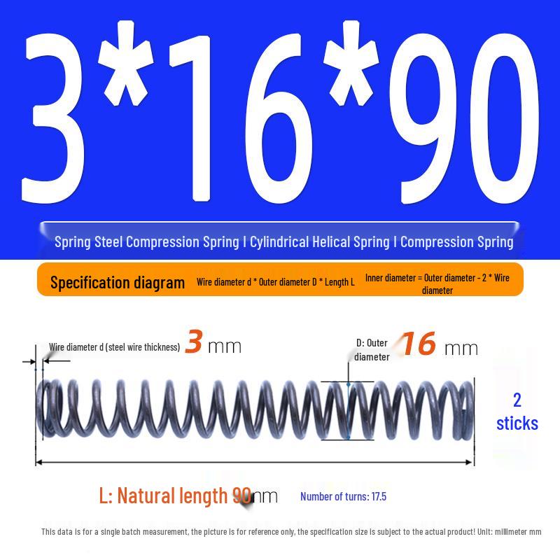 Compression Spring Y-Type Shock Absorbing Coil 3*16/17/18/19/20