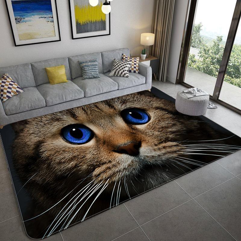

3D Vision Cat Carpet Dog Mat Boys and Children s Room Decorative Carpet Sofa Area Coffee Tables Non-slip Soft Mat Bedroom 40X60CM