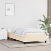 347023 vidaXL Bed Frame Cream 80x200 Cm Fabric