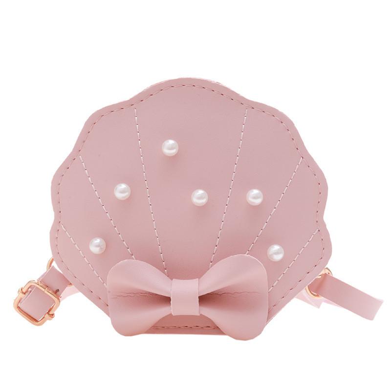 Shell Princess Pearl Bag With Bow For Kids School Daily Use Cute And Sweet