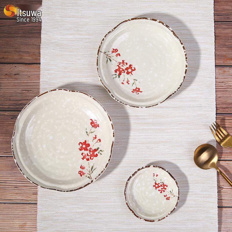 Sakura Love Melamine Tableware: Drop-Resistant Cherry Blossom Design for Catering