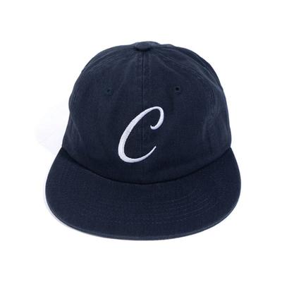 Commoncapsuleproject C Logo 6-panel Flat Visor Cap (navy)