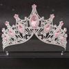 Baroque Crystal Tiaras and Crown Rhinestone Prom Diadem Headband for Women Bridal Wedding Hair Accessories Jewelry Crown Tiara
