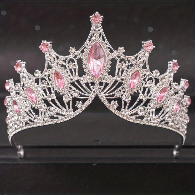 Baroque Crystal Tiaras and Crown Rhinestone Prom Diadem Headband for Women Bridal Wedding Hair Accessories Jewelry Crown Tiara