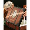 Vintage European Retro Suitcase Large Handheld Storage Box Photography Prop Antiqued Gift Box