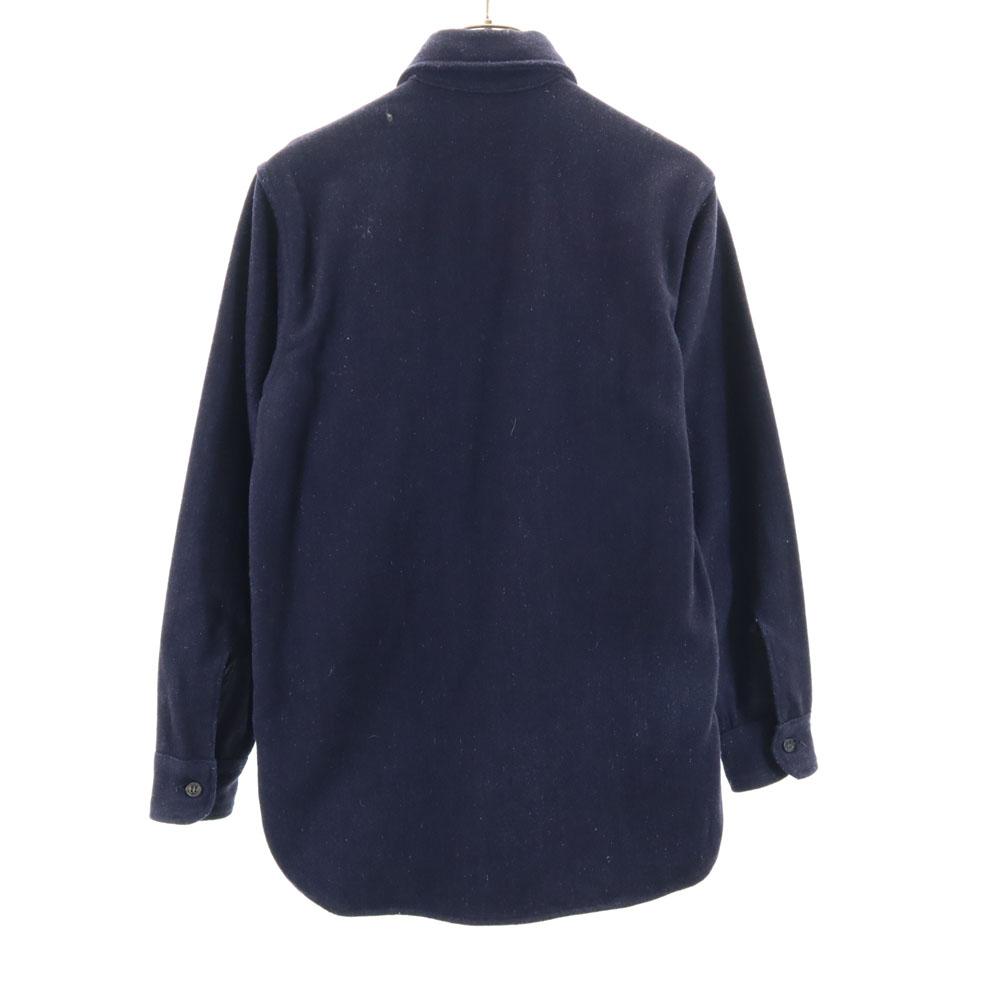 Sport King 50er/60er Jahre Vintage Langarmhemd, Marineblau, Herren, gebraucht