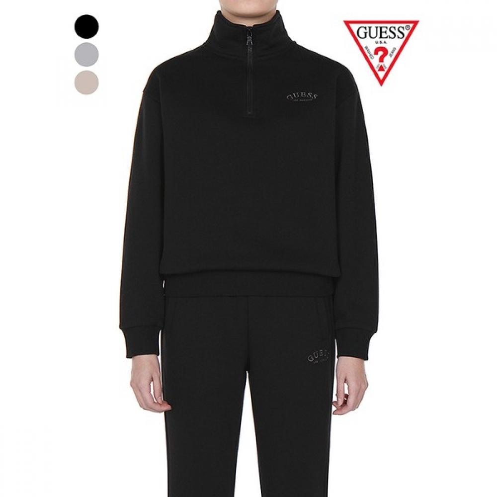 

Guess Guess Lady Crew Half Neck Zip Up Rn4k04c3 BLK/M