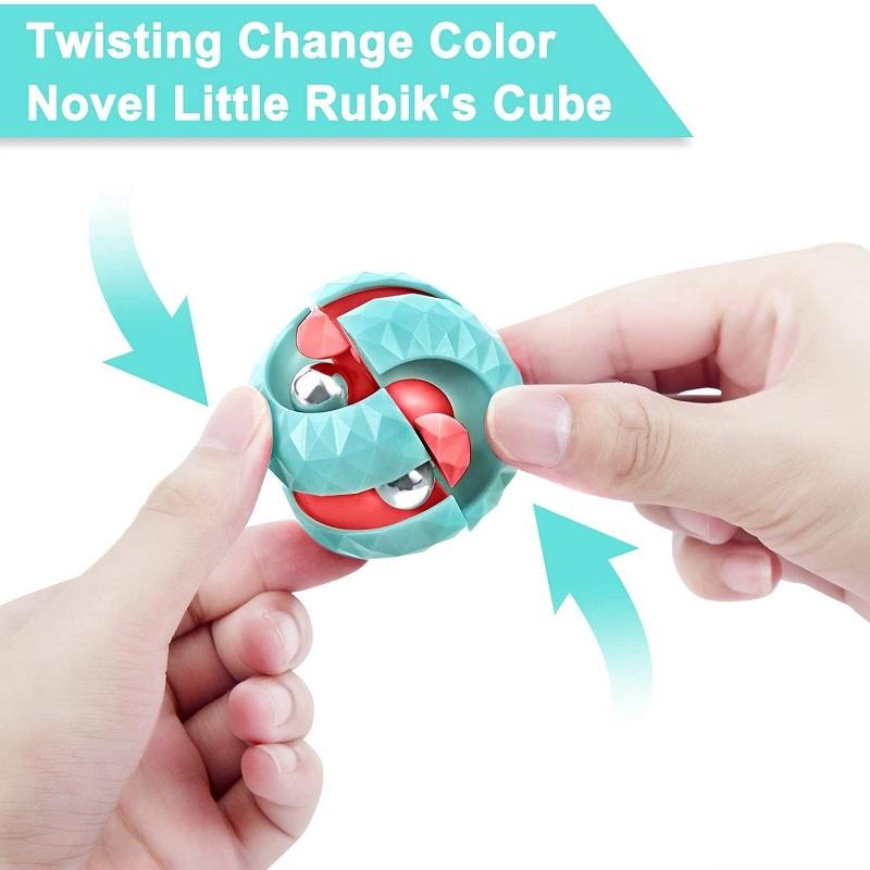 Colorful Gyro Orbit Ball Fidget Spinner Cube Toys,  Spinning Top Anti-Anxiety Office Desk Toys For Adults And Kids  Puzzle Games