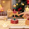 Christmas Vintage Red Dopamine Horse Rotating Ornament Pony Figurine Home Room Decor New Year Party Decor Birthday Gift