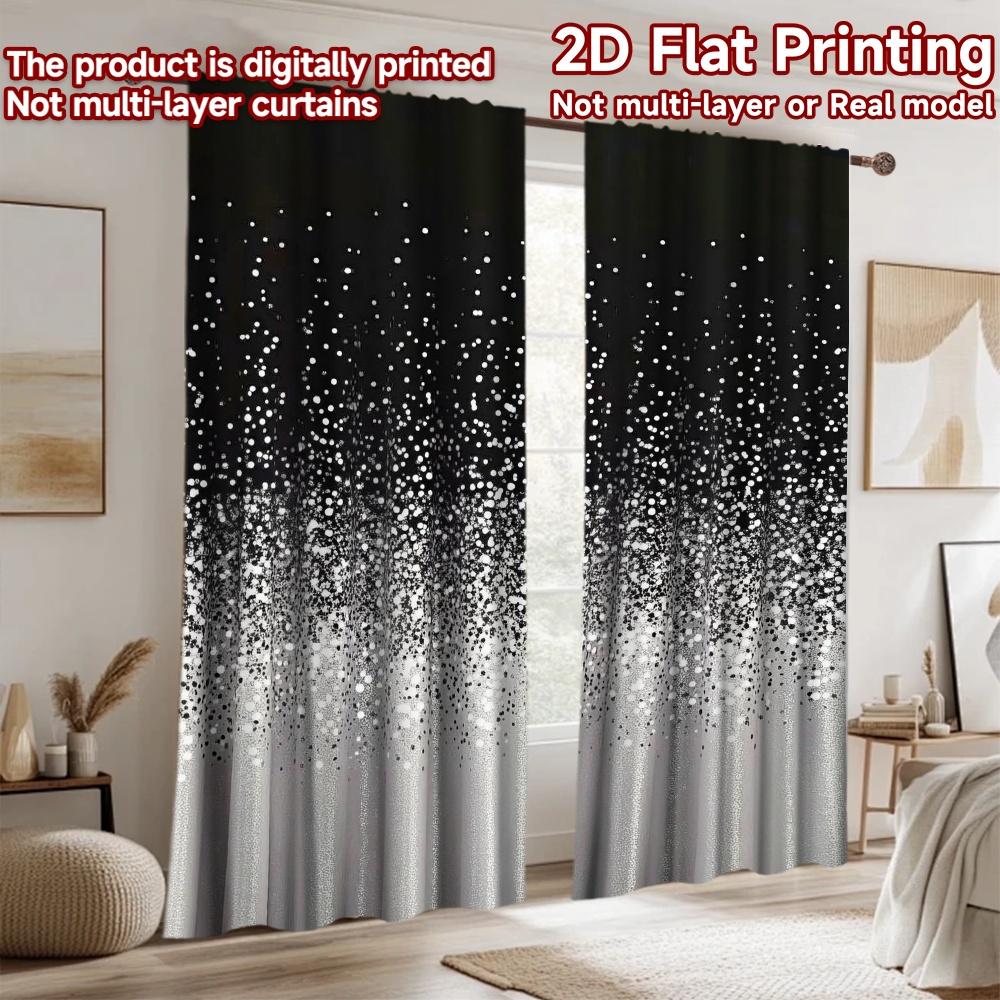2D flat Photography Backdrop Popular Background Banner Black and White Dots (2) 100% Polyester Party & Holiday Decor Perfect