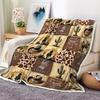 Coperta Plaid in Pile da Cowboy Western, Coperte da Cowboy Occidentali Vintage, Coperta in Flanella da Cowboy Retro del Selvaggio West a Cavallo, Morbida,