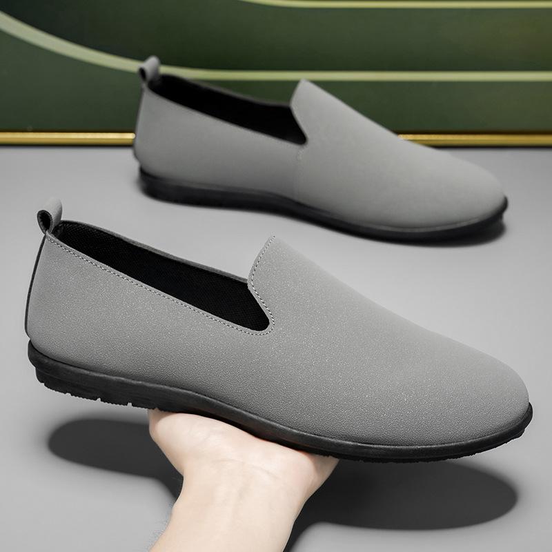 2025 autumn new men's Doudou shoes fashion breathable loafers youth men's shoes versatile British style shoes
