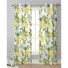 Summer Lemon Leaves Flowers Sheer Drapes ideal for Bedroom Space Living Room Decoration Window Opening Drape Kitchen Area Tulle Voile Organza Drapes