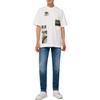 Calvin Klein Loose Round Neck Printed Short Sleeve T-Shirt Men Tops Bright-White J322868-YAF