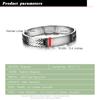 Pulsera Punk de plata de ley 925 abierta y ajustable para mujeres, brazaletes con dijes, pulseras para parejas, joyas para hombres, regalos 