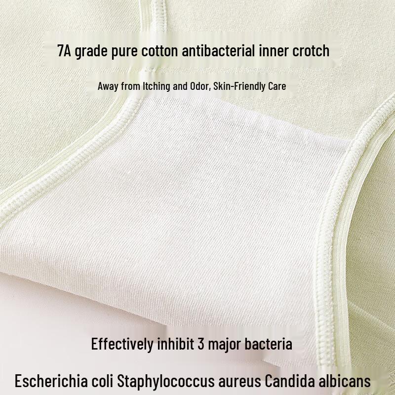 Xueqiman Women's 7A Antibacterial Pure Cotton Briefs