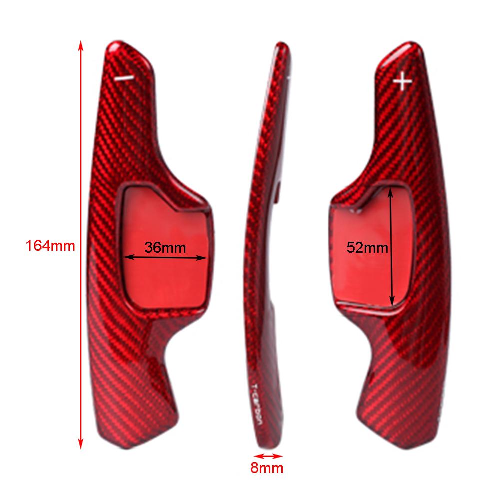 

Для Ford Taurus Mondeo Lincoln автомобильный руль переключения передач, удлинитель рычага переключения передач из углеродного волокна, левый и правый, 2 шт.