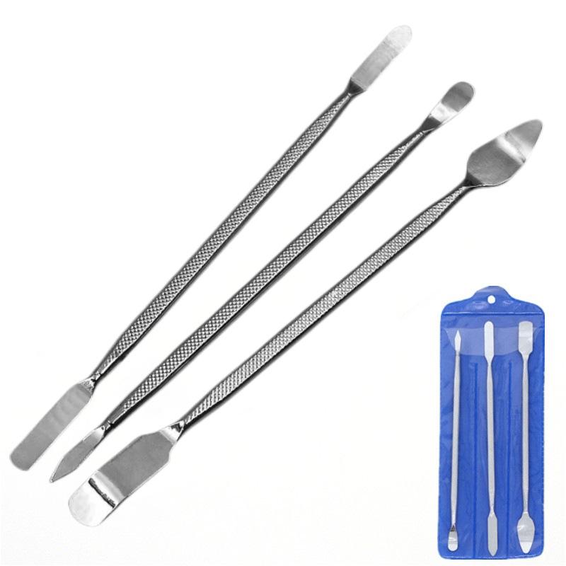 3-Piece Non-Slip Double-Ended Metal Pry Bar Set for Phone Screen & Home Appliance Repair