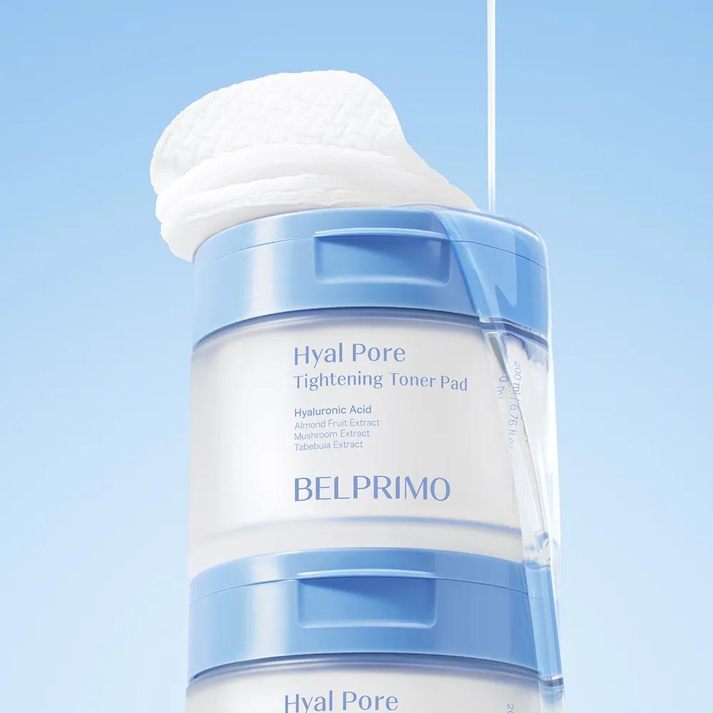 BELPRIMO Hyal Pore Tightening Toner Pads 60 Sheets x 3