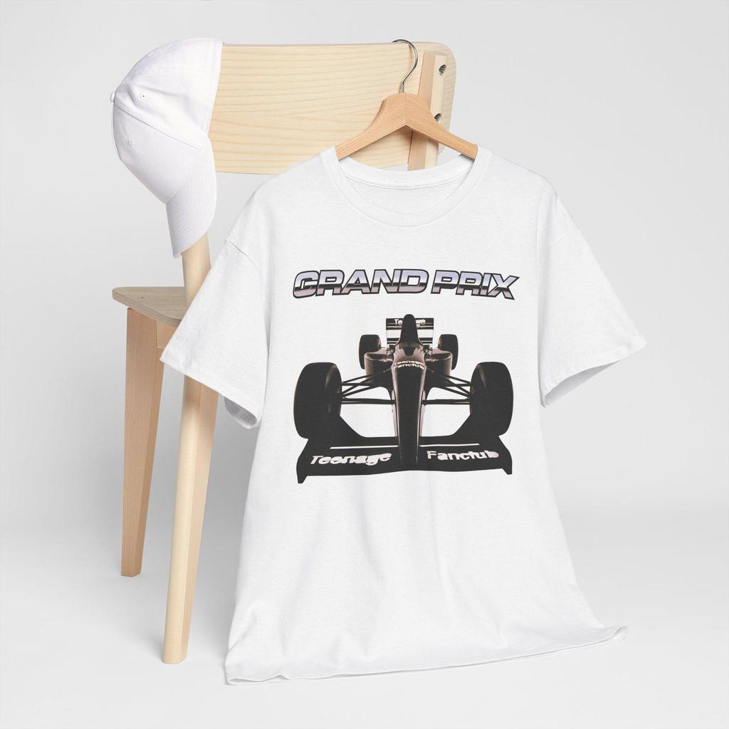 Teenage Fanclub Grand Prix White Grey Red Tees T-Shirt Size S-5XL