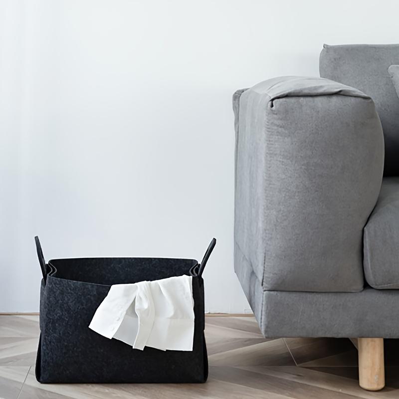 3Pcs-Set Felt Storage Bags with Handles, Household Storage Baskets, Suitable for Home Organization and Storage Supplies