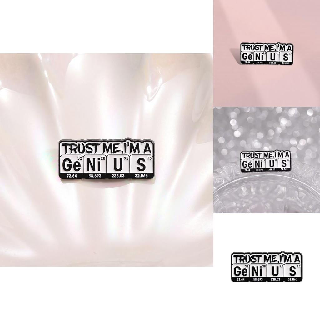 Chemical Element Multifunctional Brooch With Vibrant Colors For Accessories Fashion